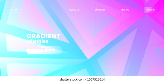Origami Triangles Wallpaper. Trendy Polygon Pattern. Technology Color Presentation. Blue Geometric Shapes. Triangular Background. Neon Polygon Poster. Geometric Texture. Creative Polygon Layout.