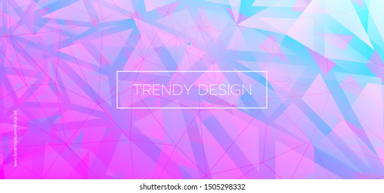 Origami Triangular Background. Trendy Polygon Poster. Futuristic Color Presentation. Pastel Geometric Texture. Triangles Wallpaper. Pink Polygon Layout. Graphic Geometry. Abstract Polygon Pattern.