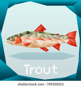 Origami trout banner