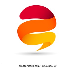 Origami vector banner. The original form, overlapping. The flat image. Advertising Design shape. Vector label tag.