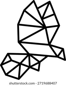 Icono de Vector de origami. Se puede utilizar para aplicaciones de impresión, móviles y de Web.
