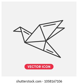Origami Vector Icon Illustration