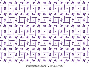 Origami x o pattern on white background
