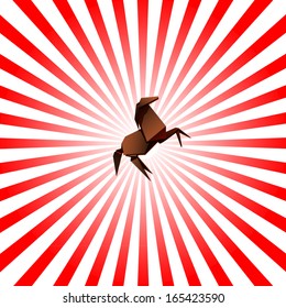 origamy horse background