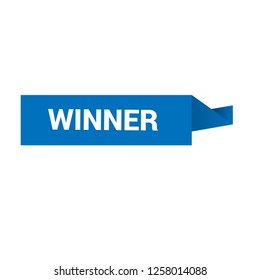 origamy winner sign,label. origamy winner speech bubble. origamy winner tag sign,banner