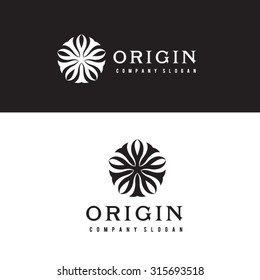 Origin Boutique Brand Vector Logo Template