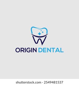 Origin Dental care icon vector illustration .