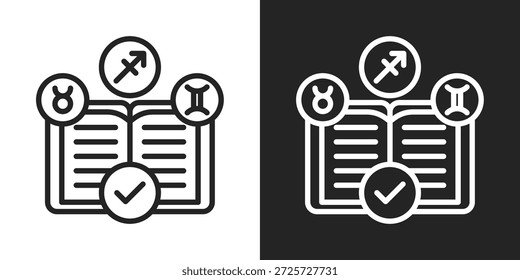 Origin Icon In Black And White Line Style