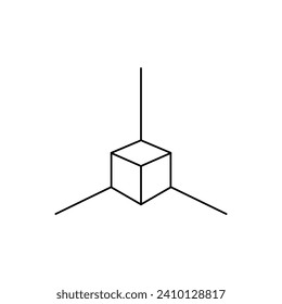 Entstehungssymbol. Position, Marker-Symbol. 