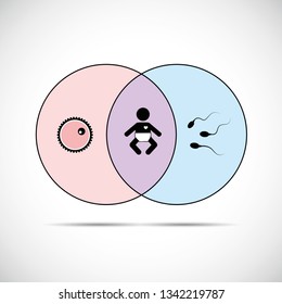 Origen de una nueva Ilustración vectorial de bebé
