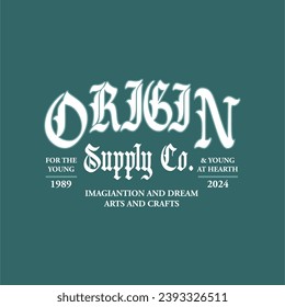 origin supply co simple vintage fashion