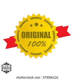 Original 100% stamp.Vector.