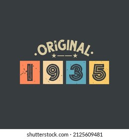 Original 1935. 1935 Vintage Retro Birthday