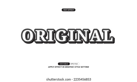 Original 3D Text Effect. easy to use and edit