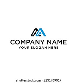 Das originelle AA-Logo ist stilvoll und elegant in Form