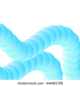 The original abstract background. Blue pipes or cables on a white background.