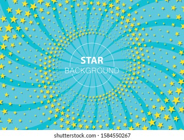 Original abstract background with a half-tone of stars with a place to insert a logo or text. Vector illustration.