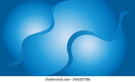 Original abstract gradient background. Ice blue spheres. Vector illustration