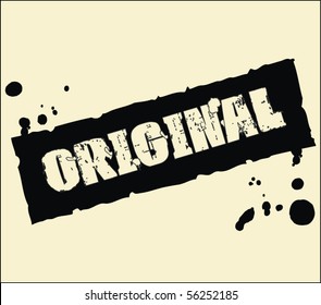 original abstract grunge rubber stamp