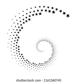 Original abstract halftone background backdrop of star-shaped dots. Vector illustration.
