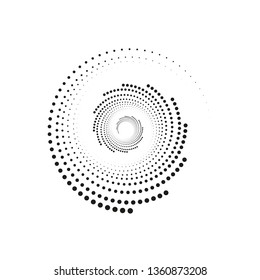 Original abstract halftone background of round dots with space to insert text or logo. Vector illustration.