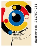 Original Abstract Poster Made in the Bauhaus Style. Vector EPS 10.