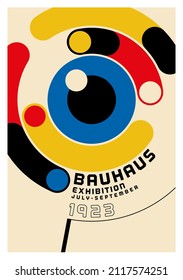 Original Abstract Poster Made in the Bauhaus Style. Vector EPS 10.