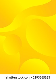 Original abstract yellow orange gradient fluid color block advertising poster vector background