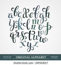 The original alphabet. Hand-made lettering