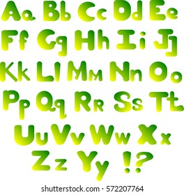 original alphabet (letters) for design. Vector alphabet background