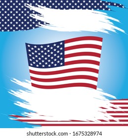 Original American flag, The Fourth of July
