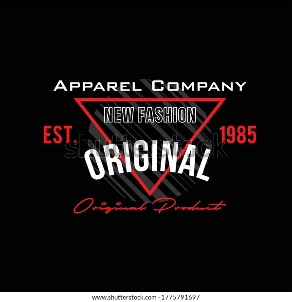 Original Apparel Company New Fashion Vintage Stock Vector (Royalty Free ...