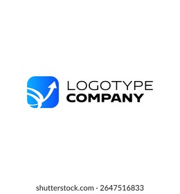 Logotipo de seta original em vetor.