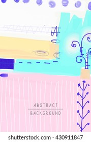 original artistic abstract creative universal design, you can use this artwork print in interior, page decoration, packing, poster, card, invitation, placard, brochure, flyer, book, vector image