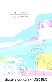 original artistic abstract creative universal design, you can use this artwork print in interior, page decoration, packing, poster, card, invitation, placard, brochure, flyer, book, vector image