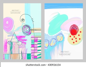 original artistic abstract creative universal design, you can use this artwork print in interior, page decoration, packing, poster, card, invitation, placard, brochure, flyer, book, vector image