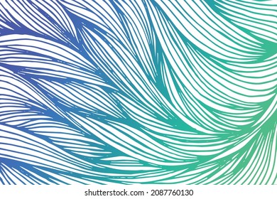 Origineller Hintergrund mit handgezeichneten Kurven.