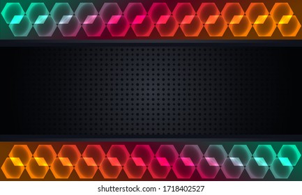 Original background pattern of geometric shapes. The template with the texture of the paper is evenly filled with small black indented dots and horizontal inserts with abstract rhombuses. Vector graph