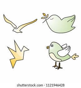 original birds made in different styles