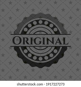 Original black badge. Vector Illustration. Detailed. 