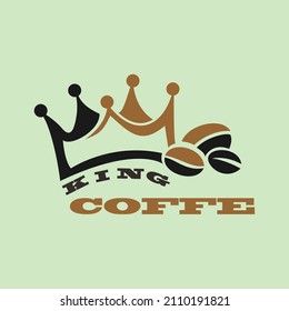 original black coffee king special logo
