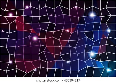 original blue polygonal background. square, triangle. vector illustration. for design