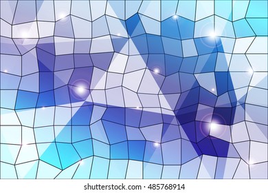 original blue polygonal background. square, triangle. vector illustration. for design