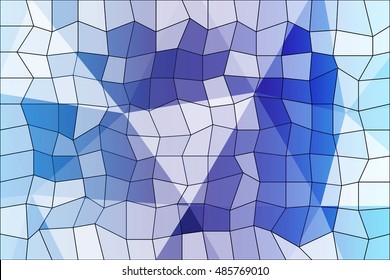 original blue polygonal background. square, triangle. vector illustration. for design