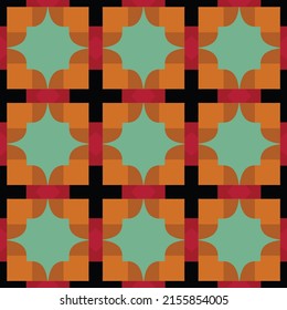 Original bohemian style pattern for fabrics and upholstery with fancy ornaments