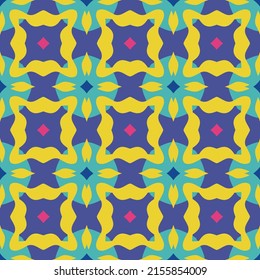 Original bohemian style pattern for fabrics and upholstery with fancy ornaments