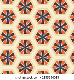Original bohemian style pattern for fabrics and upholstery with fancy ornaments