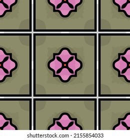 Original bohemian style pattern for fabrics and upholstery with fancy ornaments