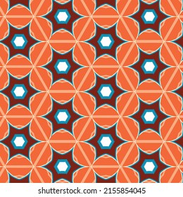 Original bohemian style pattern for fabrics and upholstery with fancy ornaments