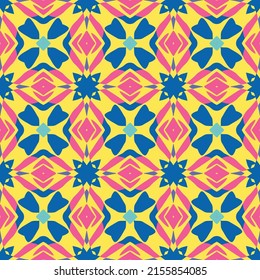 Original bohemian style pattern for fabrics and upholstery with fancy ornaments